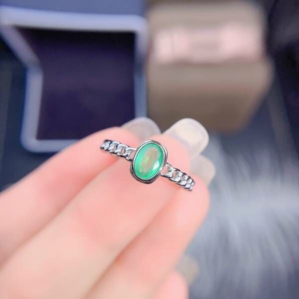 天然哥倫比亞祖母綠 戒指