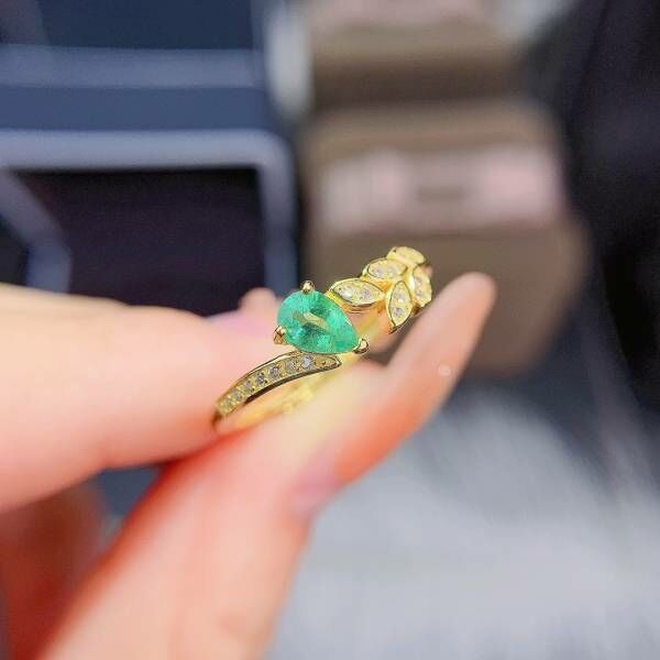 天然哥倫比亞祖母綠 戒指