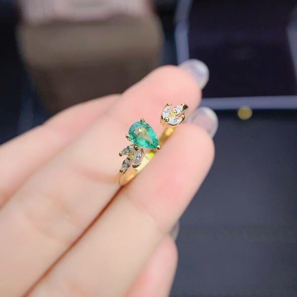 天然哥倫比亞祖母綠 戒指