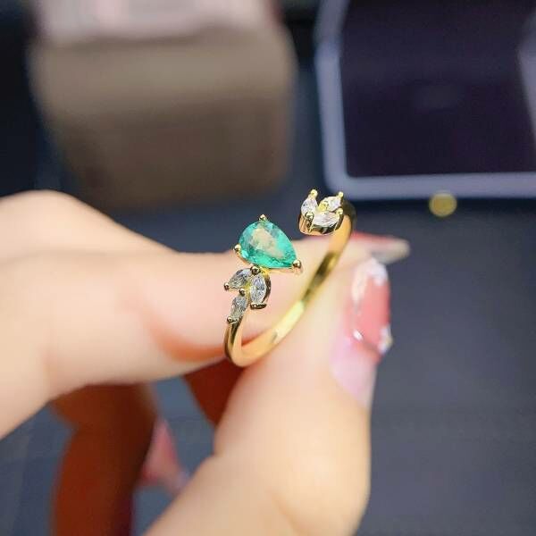 天然哥倫比亞祖母綠 戒指