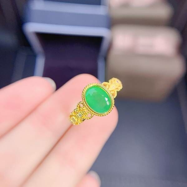天然哥倫比亞祖母綠 戒指