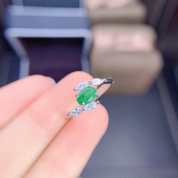 天然哥倫比亞祖母綠 戒指