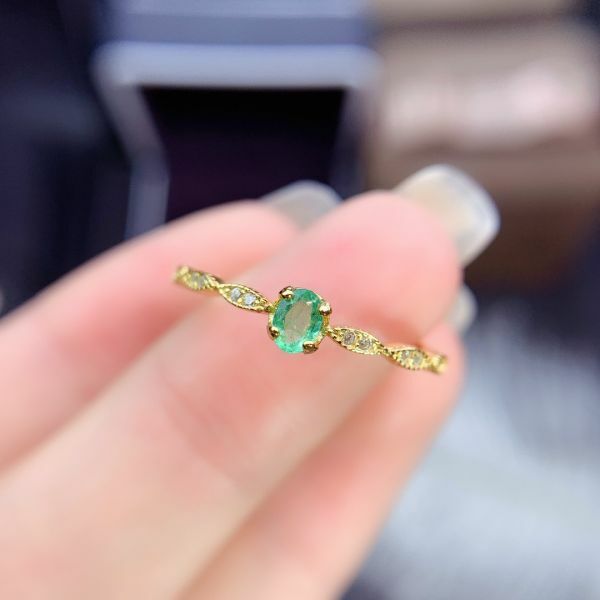 天然哥倫比亞祖母綠 戒指