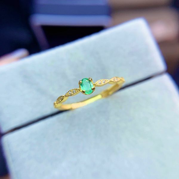 天然哥倫比亞祖母綠 戒指