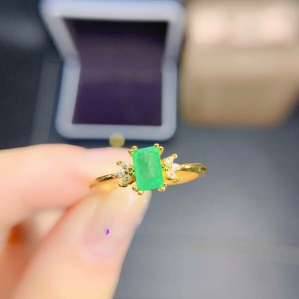 天然哥倫比亞祖母綠 戒指