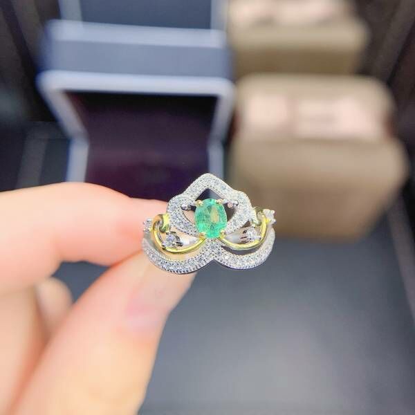 天然哥倫比亞祖母綠 戒指
