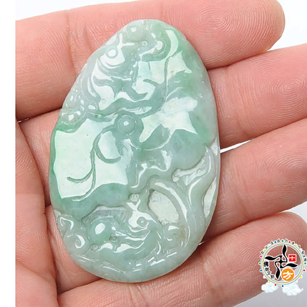 年年有餘{緬甸玉}老冰糯 中國結項鍊【十方】135502