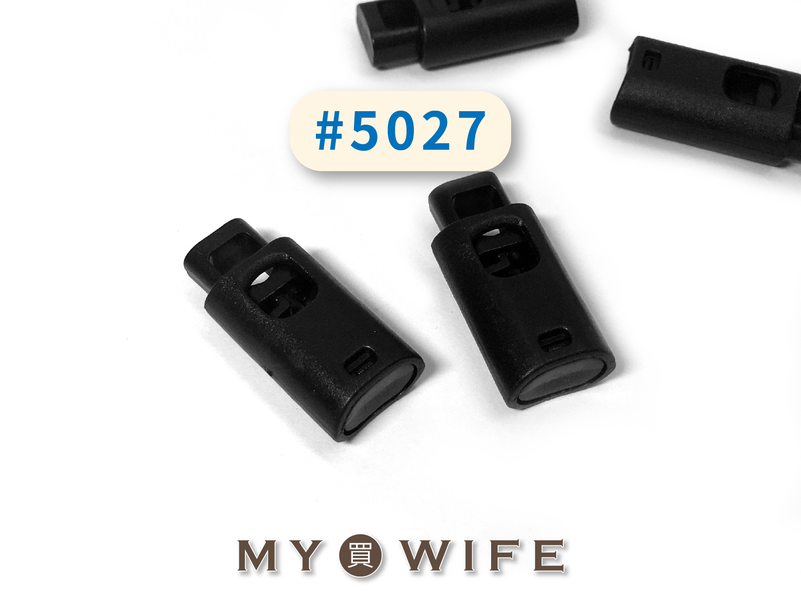 繩索扣_黑色4入【#5027】