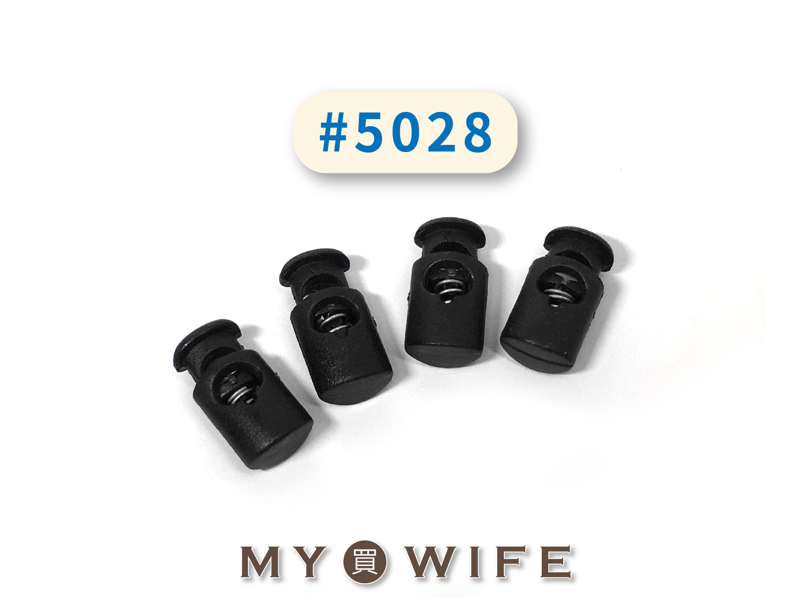 繩索扣_黑色4入【#5028】