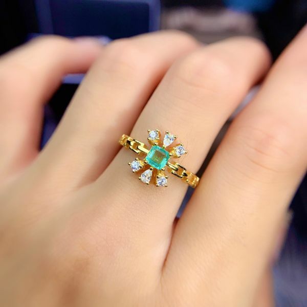 天然哥倫比亞祖母綠 戒指