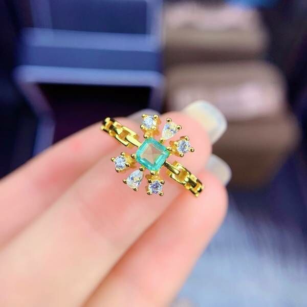 天然哥倫比亞祖母綠 戒指