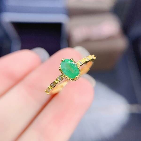 天然哥倫比亞祖母綠 戒指