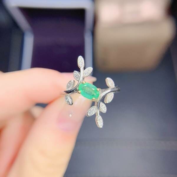 天然哥倫比亞祖母綠 戒指