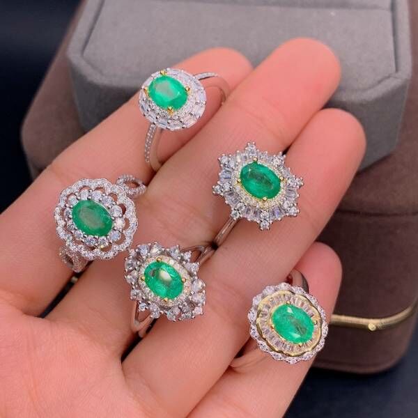 天然哥倫比亞祖母綠 戒指