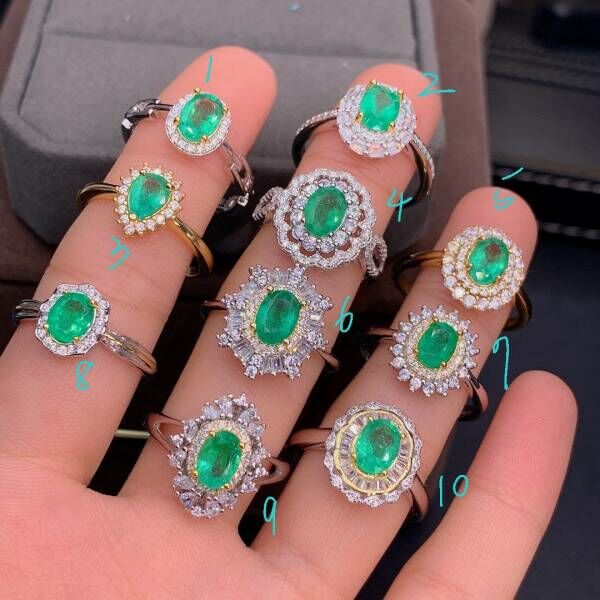 天然哥倫比亞祖母綠 戒指