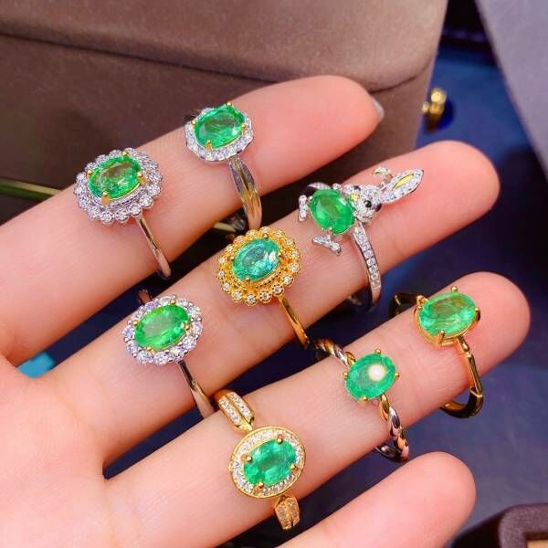 天然哥倫比亞祖母綠 戒指