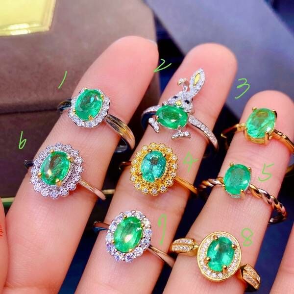 天然哥倫比亞祖母綠 戒指