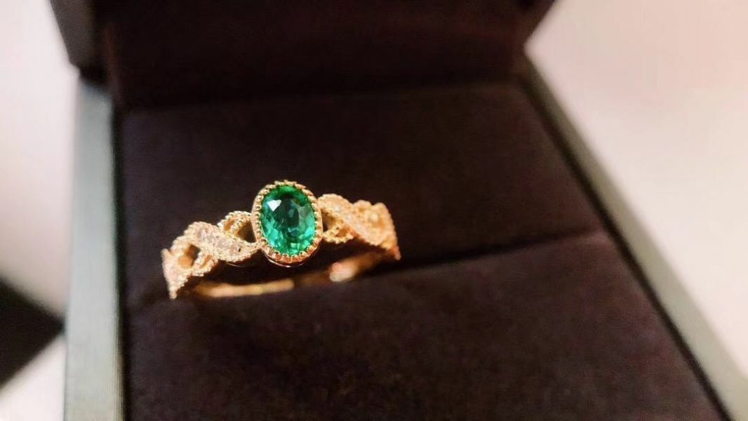 天然哥倫比亞祖母綠 戒指