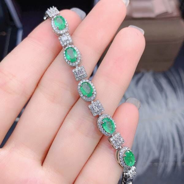 純天然祖母綠 手鍊