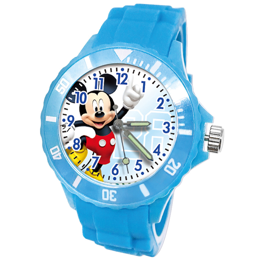 【迪士尼】米奇果凍系列運動彩帶手錶