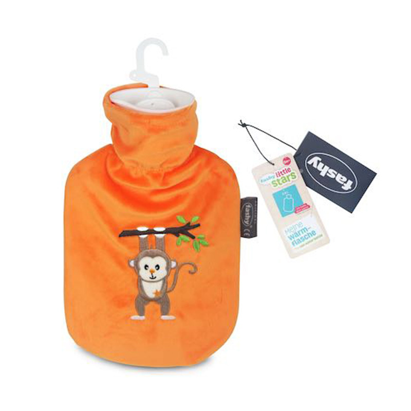 德國Fashy 0.8L暖水袋-毛絨套-猴子