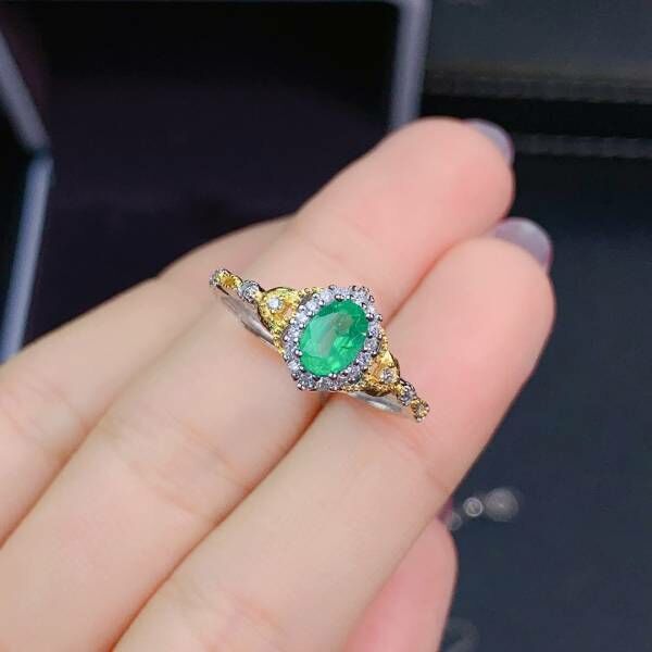 天然哥倫比亞祖母綠 戒指