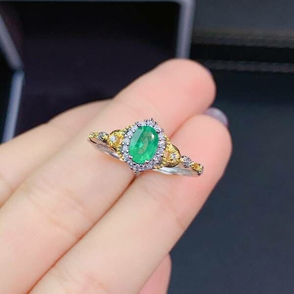 天然哥倫比亞祖母綠 戒指