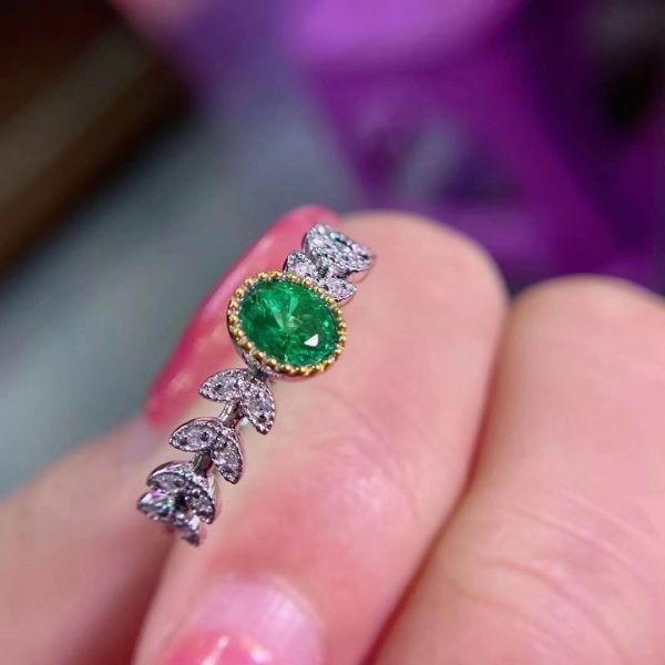 天然哥倫比亞祖母綠 戒指