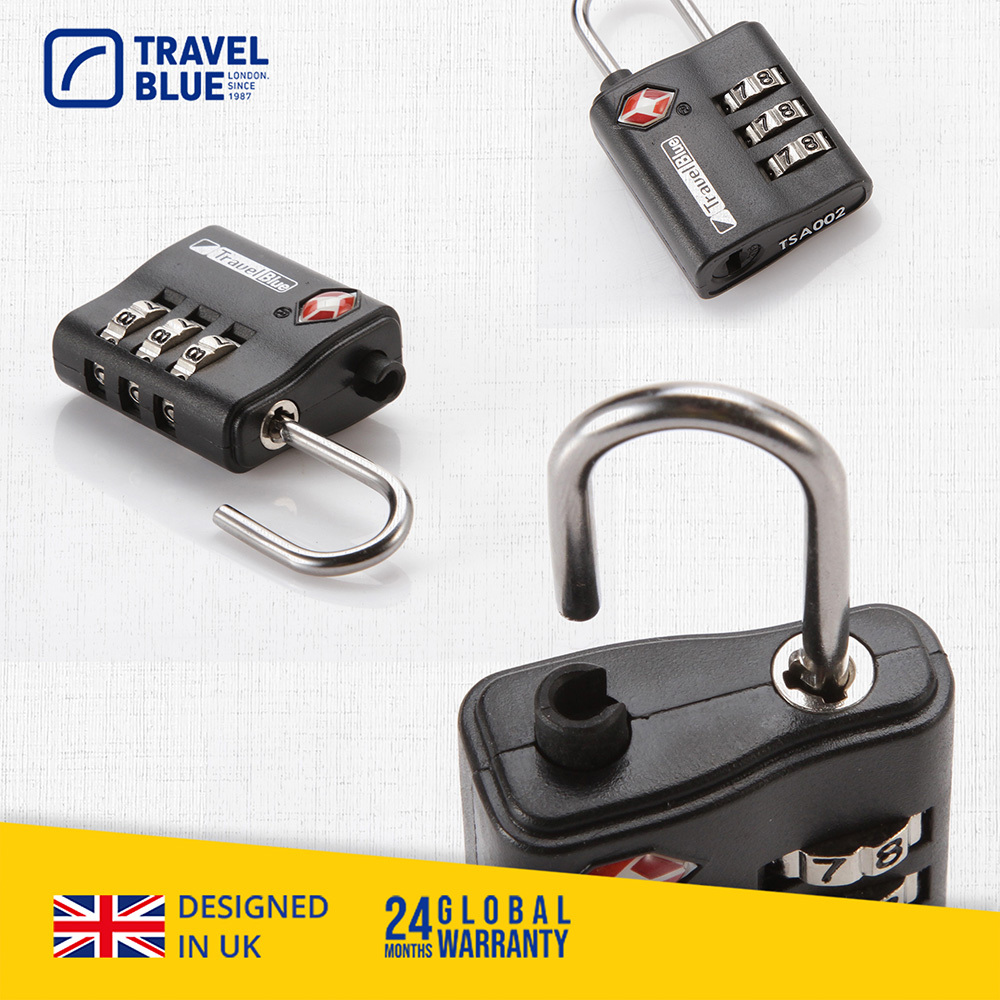 【Travel Blue 藍旅】TSA美國海關密碼鎖 - 3色可選