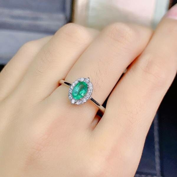 天然哥倫比亞祖母綠 戒指