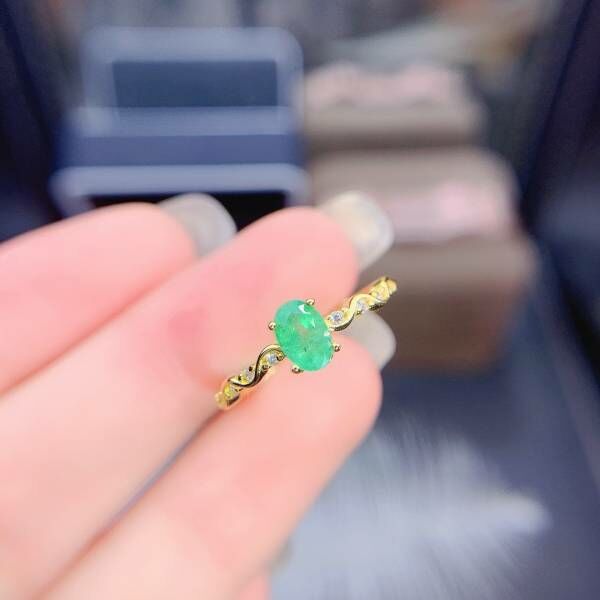 天然哥倫比亞祖母綠 戒指
