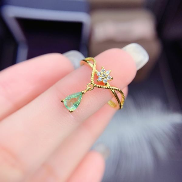 天然哥倫比亞祖母綠 戒指