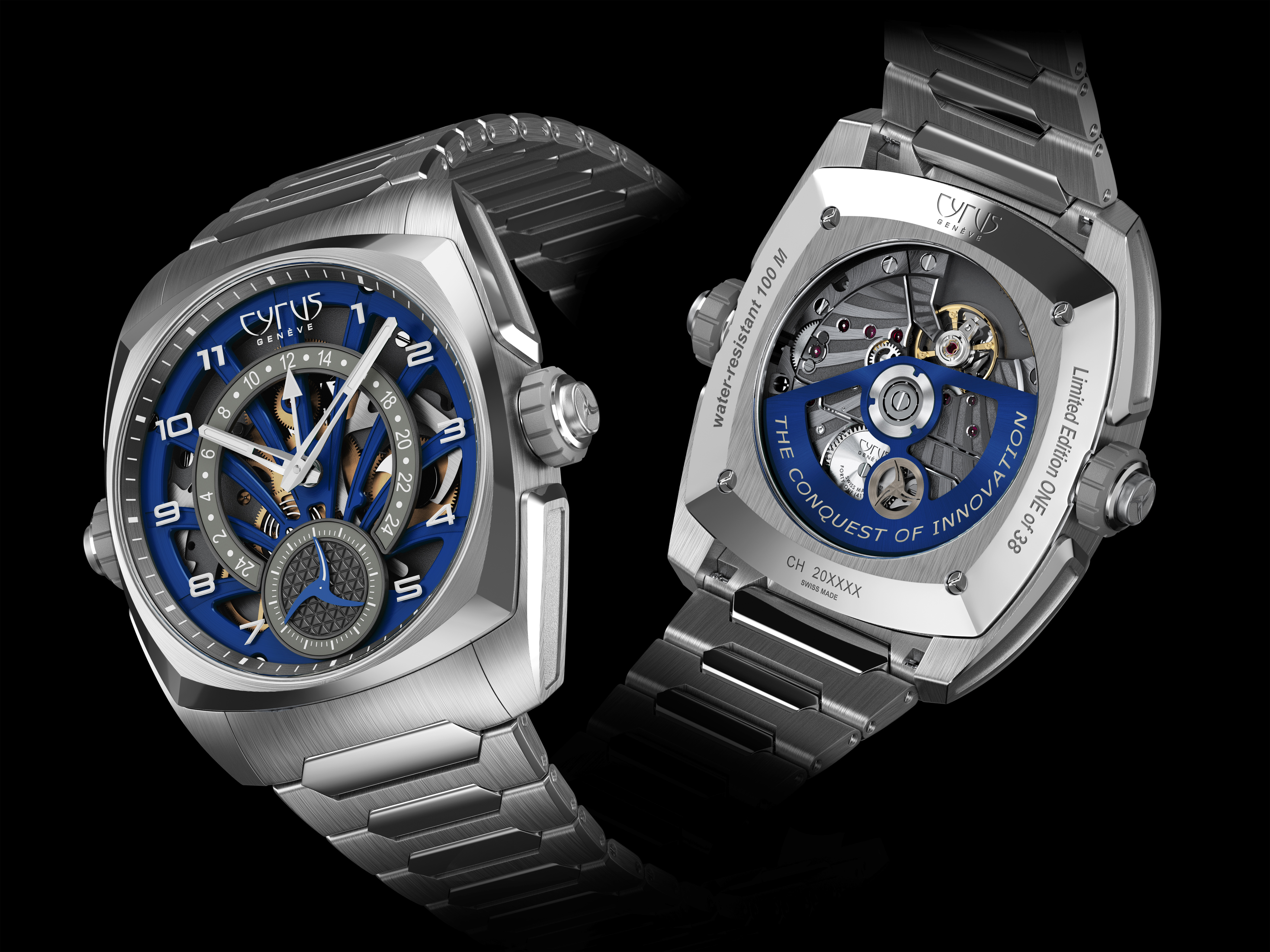 Klepcys GMT Ocean Blue Titanium bracelet