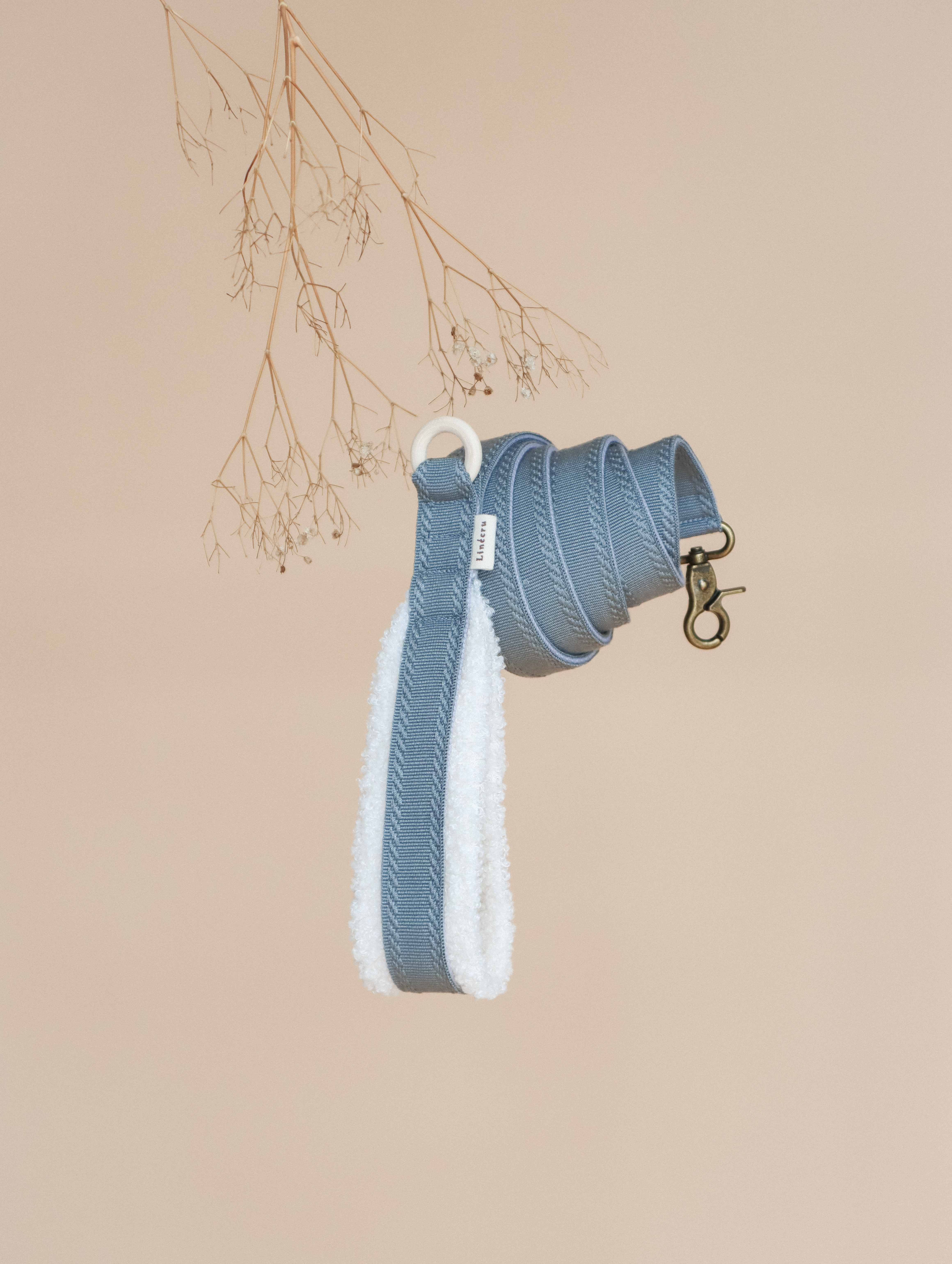LINÉCRU｜毛絨牽繩 (藍)