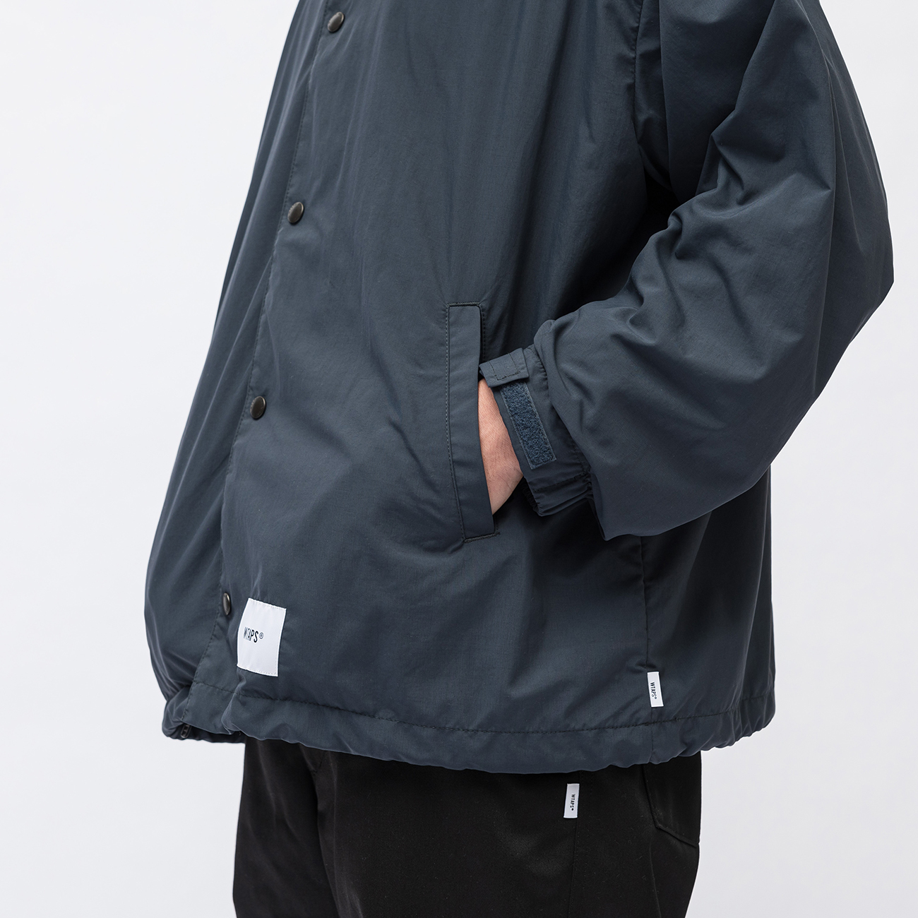 経典ブランド ネイビー L 23AW TWILL WTAPS JACKET CHIEF TEAM SIGN ...