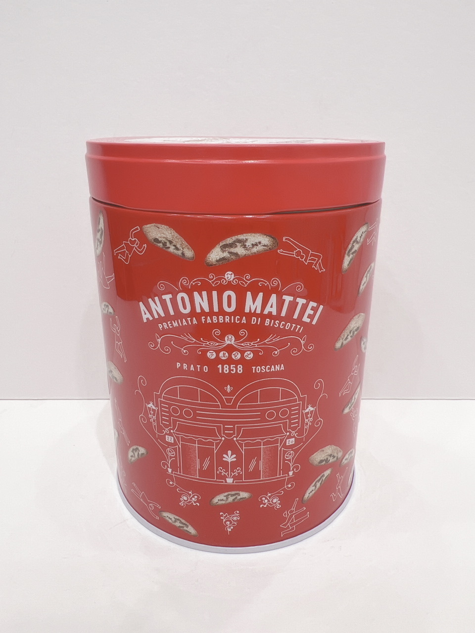 義大利巧克力杏仁餅乾紅罐