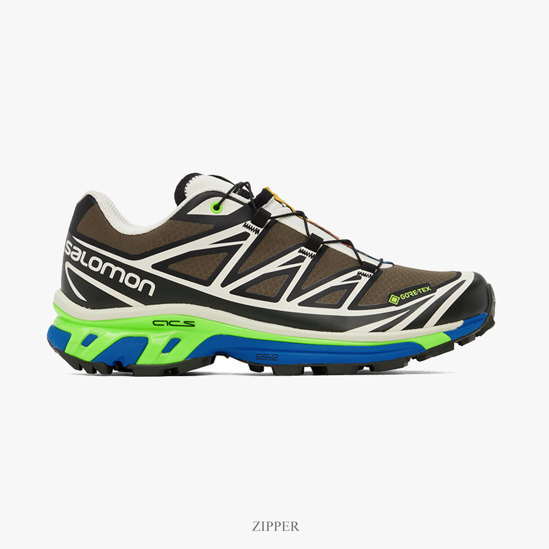 Salomon XT-6 GTX GORE-TEX 螢光綠棕