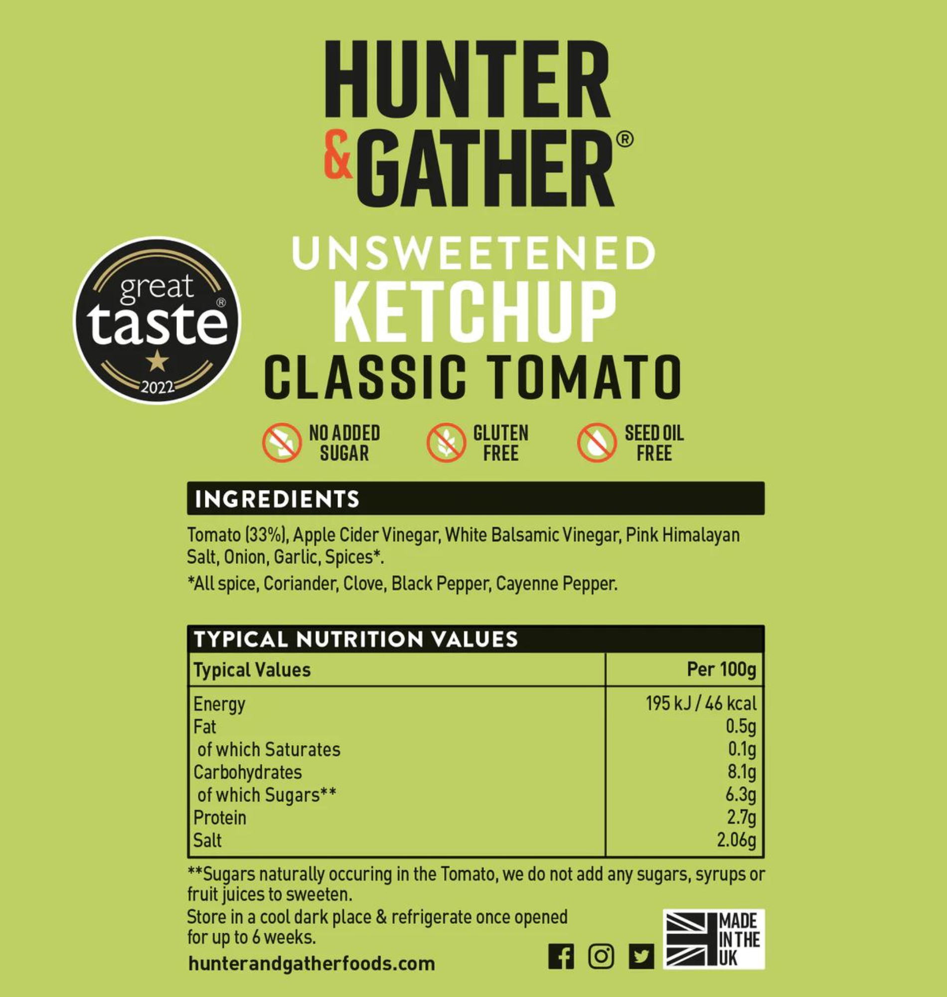 Hunter & Gather 無添加糖茄汁 - 經典味 (350g) (41701)