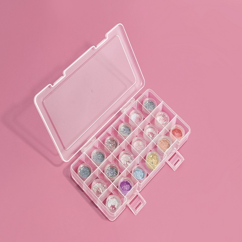 分隔收納盒/18格 22.3x3x12cm