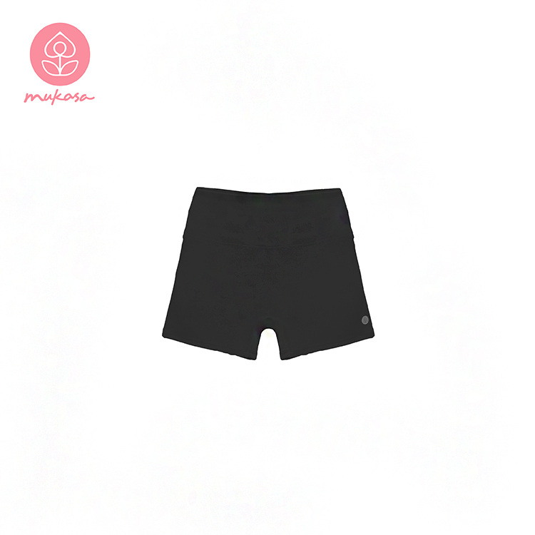 MUKASA 運動提臀二分短褲-個性黑 MUK-2396503
