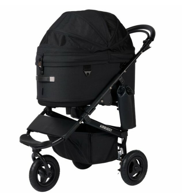 日本 AirBuggy Dome3 Large 高級寵物手推車  (載重20kg) - 黑色