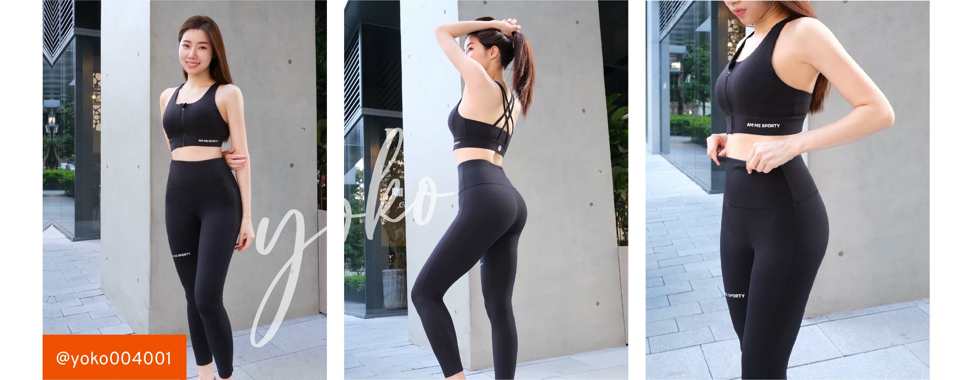 OB-01007, LYCRA FitSense Shaping Leggings, Black, SATAMI Shapewear, LYCRA  FitSense 提臀修飾褲, 黑