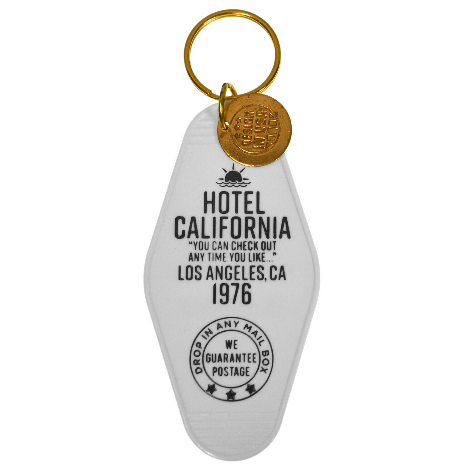Hotel壓克力鑰匙圈∣Hotel系列 白色∣日本 ROCKWOOD