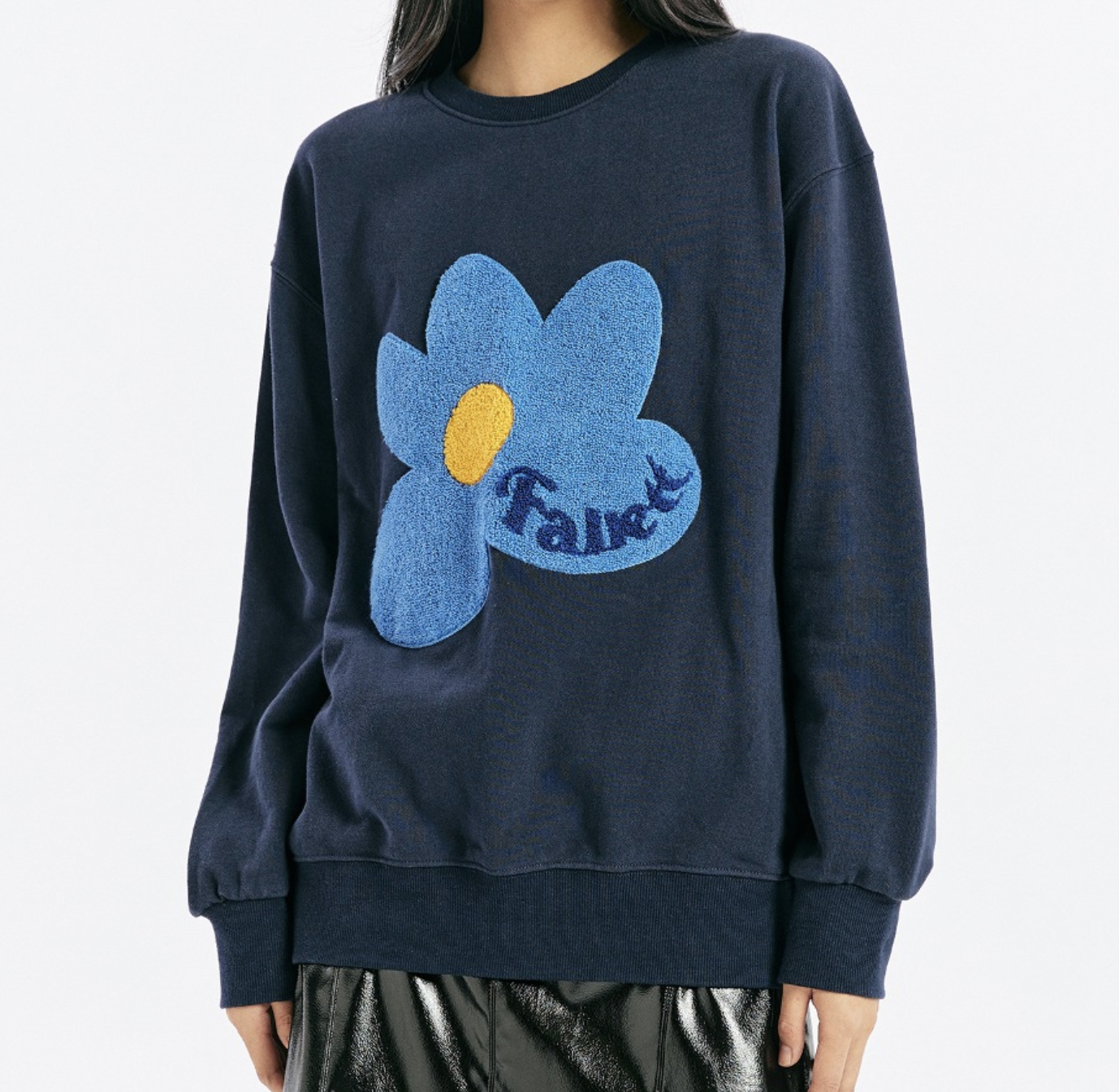 スウェット・トレーナー Fallett STAND BOUCLE FLOWER SWEATSHIRT SR735 Fallett STAND BOUCLE FLOWER SWEATSHIRT SR735 スウェット