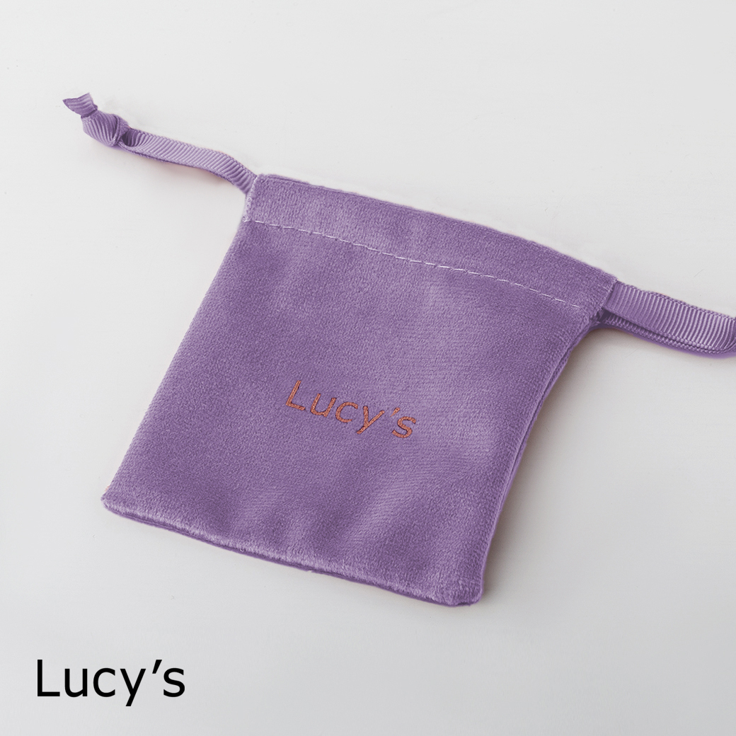 Lucy's 絨布束口袋 (紫) (加購區$60)
