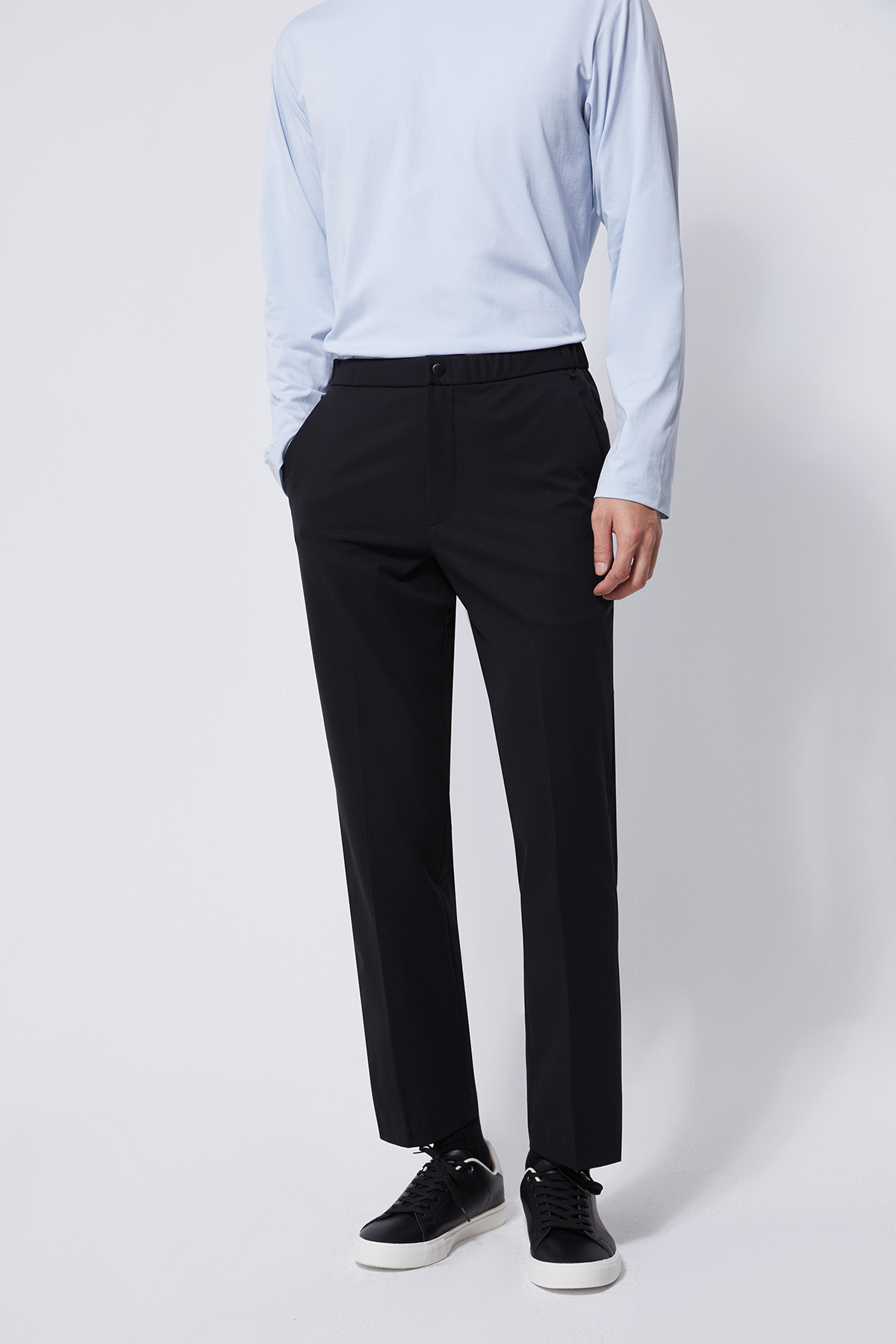 FLITE2.0 防潑水鬆緊西裝褲（霧黑）