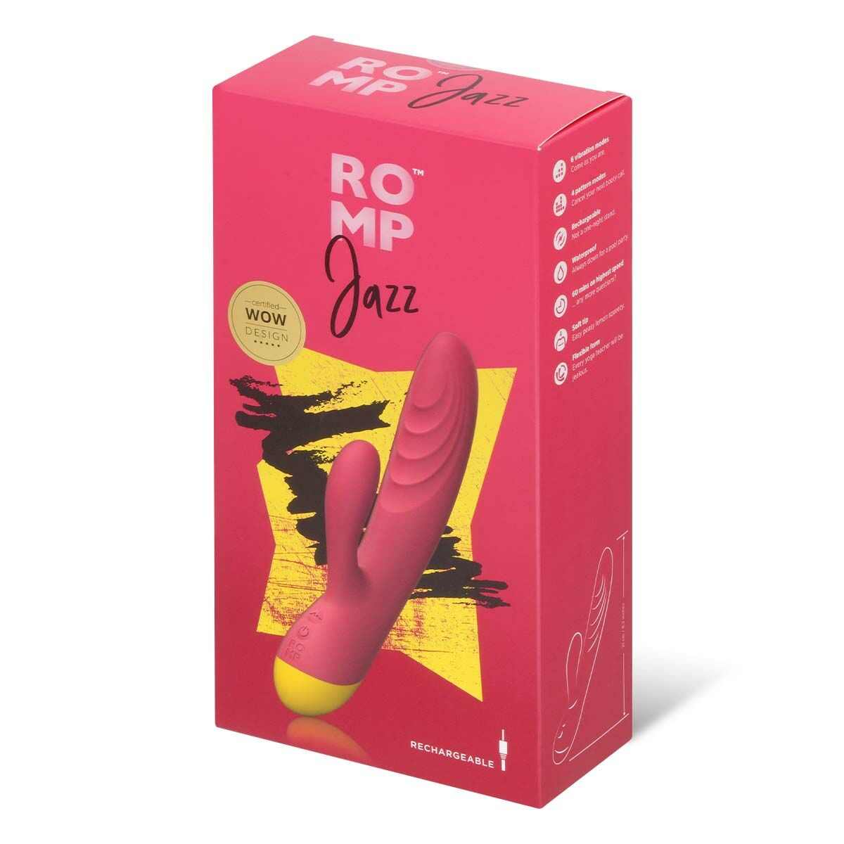 ROMP Jazz G點震動器 (莓紅色)