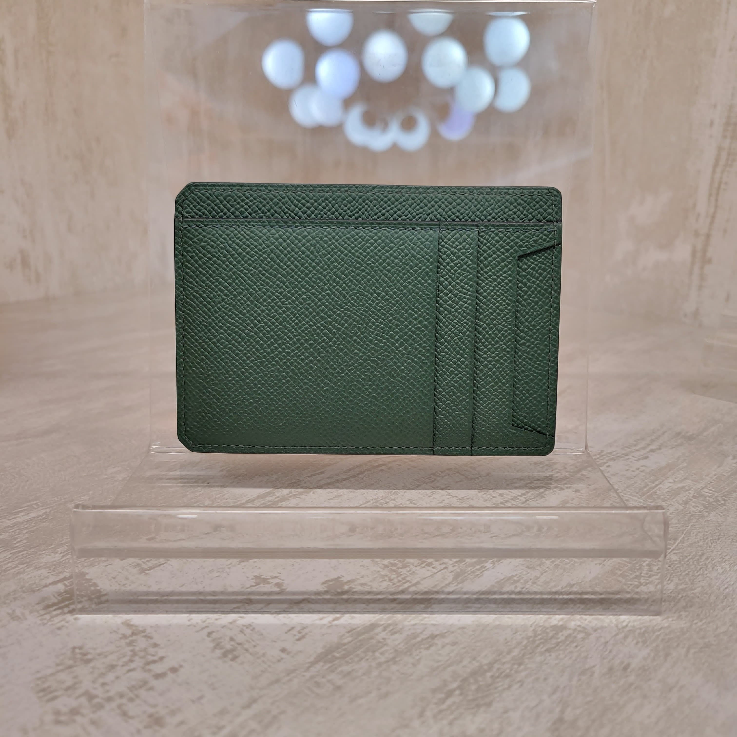 Hermes p-cartes city 8cc vert anglais