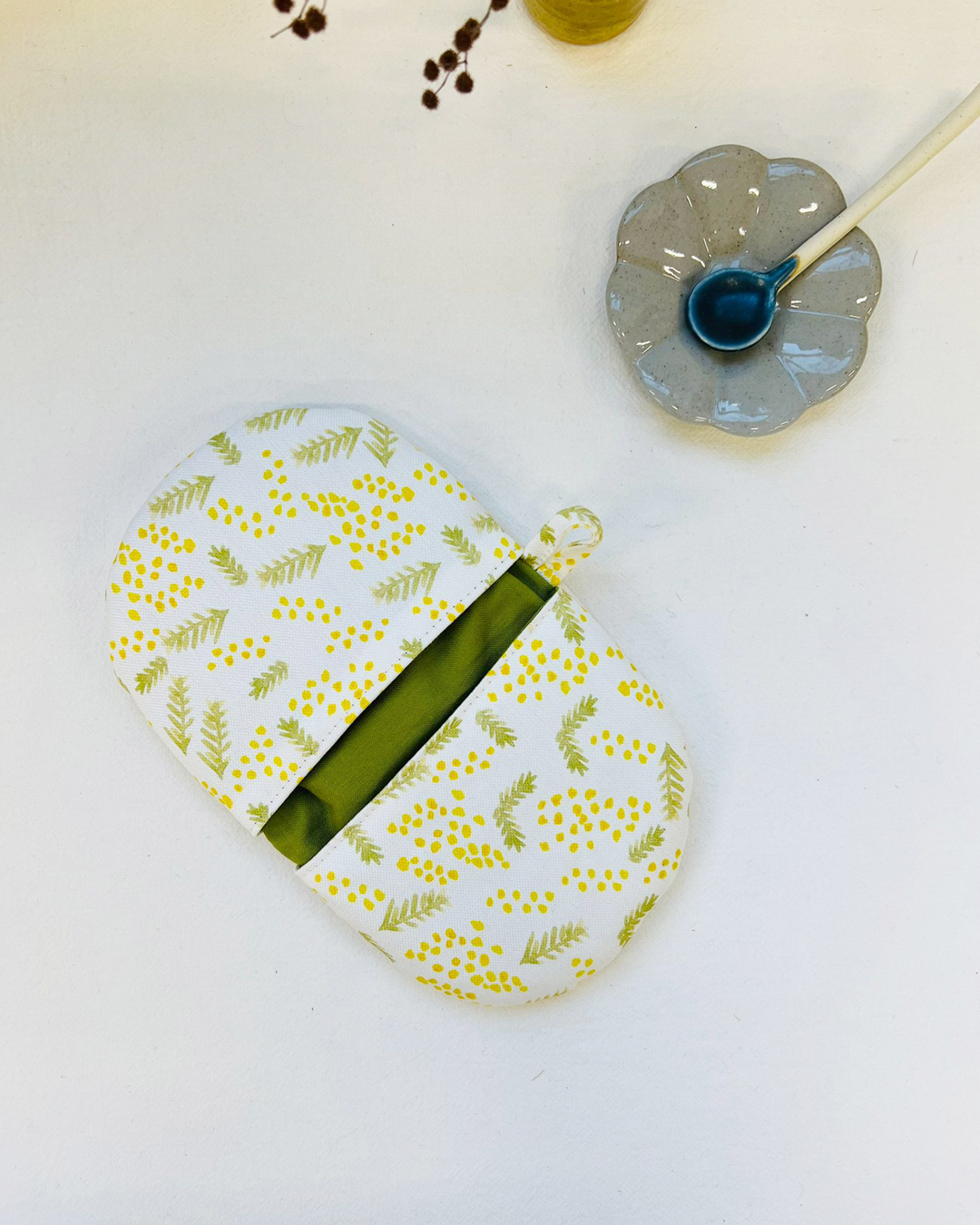 可掛式 隔熱手套/鍋墊(兩用) 含羞草｜星燈社