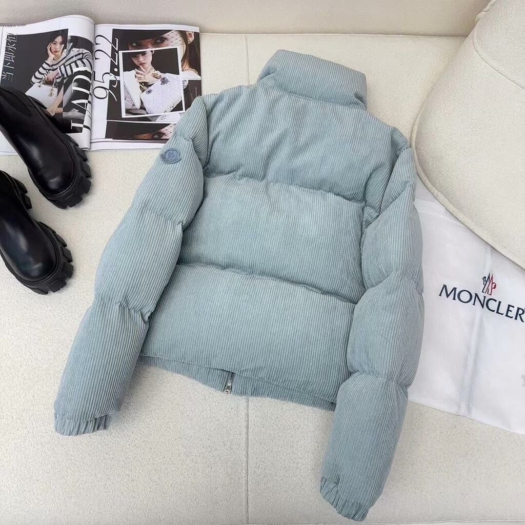 Moncler 燈芯絨立領羽絨服